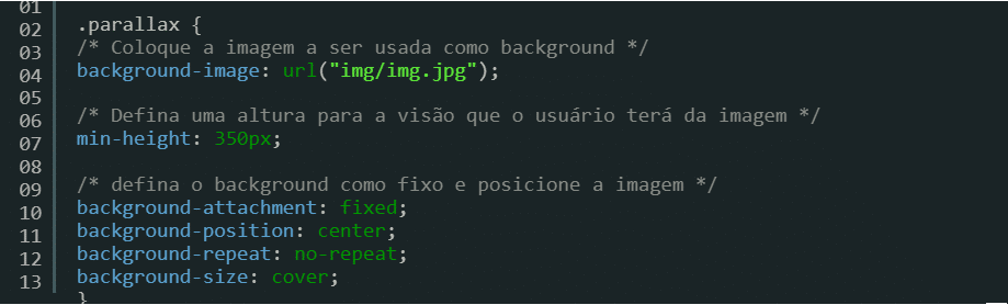 efeito parallax