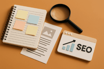 Material de escritório em um ambiente de home office