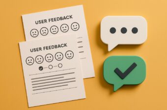 Feedback do usuário com emojis de emoções
