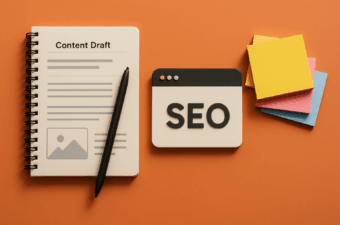 Draft de conteúdo com ferramentas de SEO