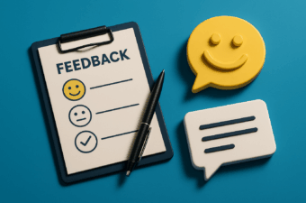 Materiais para coleta de feedbacks
