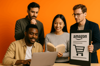 grupo de pessoas discutindo sobre a publicação de um livro