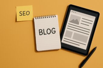 material de trabalho sobre SEO e blog