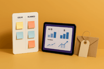 Quadro de ideias e gráfico digital
