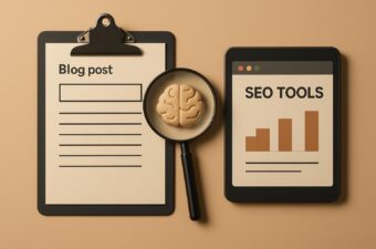 Materiais de blog e ferramentas de SEO.