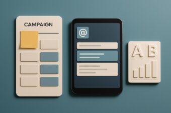 dispositivos e gráficos de marketing