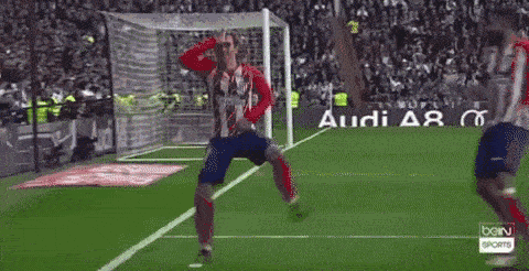 Antoine Griezmann comemora com dança do Fortnite