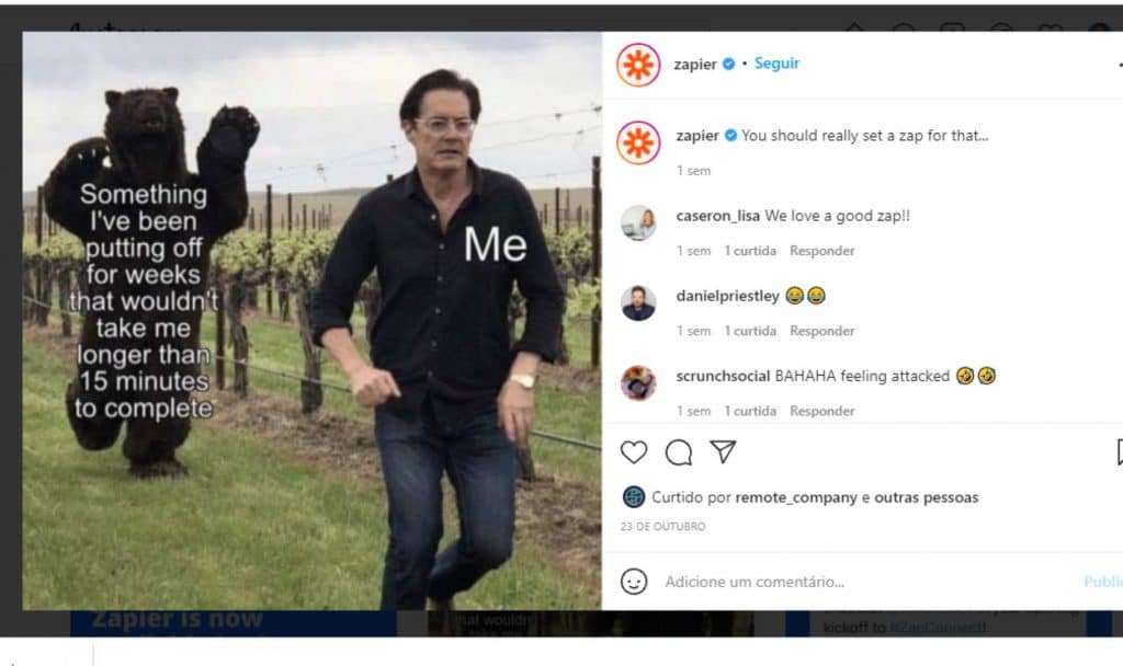 exemplos de copy para instagram