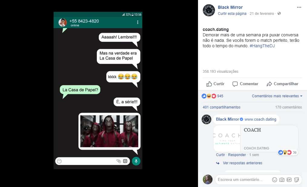 Promocional Black Mirror na Netflix