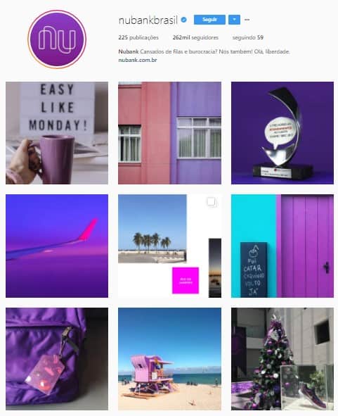 Instagram da Nubank Brasil