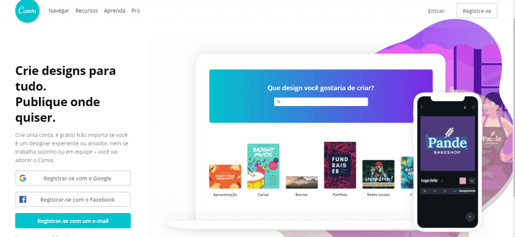 login no canva