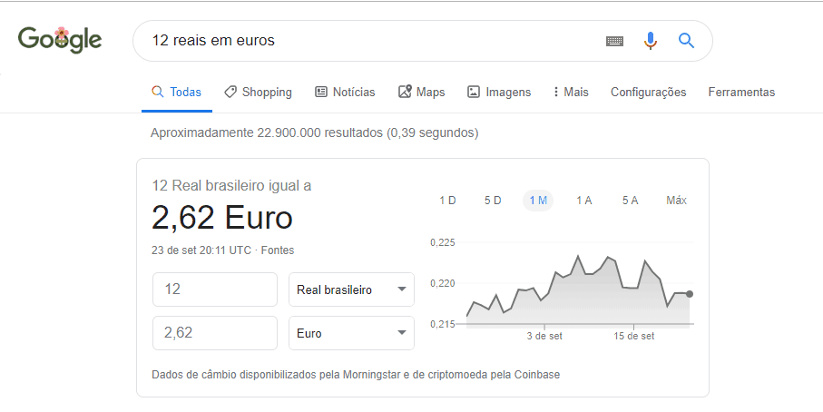 Convertendo moedas e unidades de medida