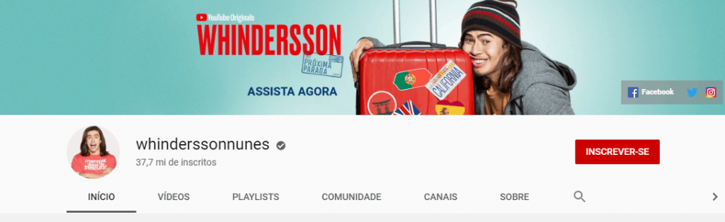 youtube do Whindersson Nunes