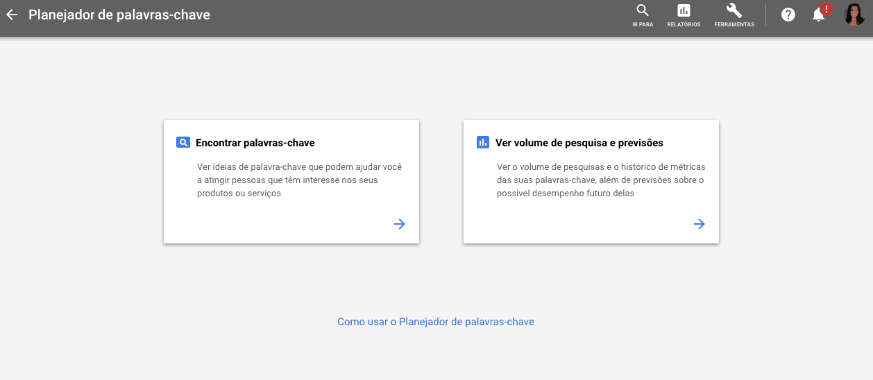 Tutorial Keyword Planner