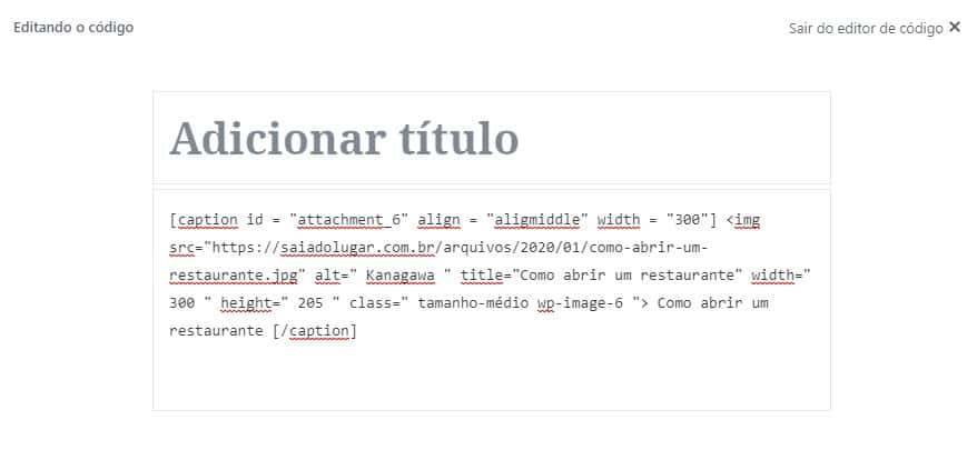 inserindo legenda