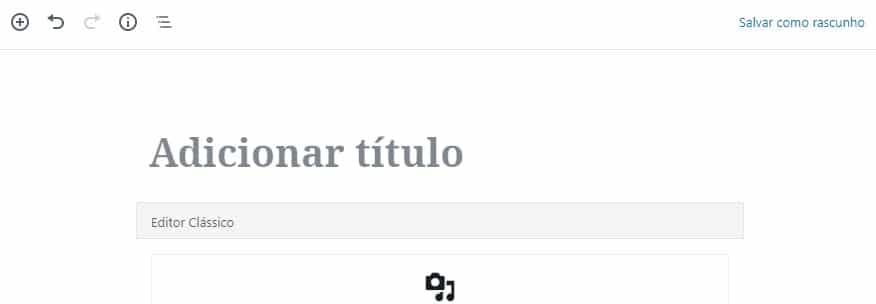 inserindo áudio no wordpress