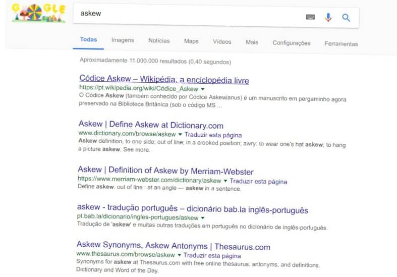 askew