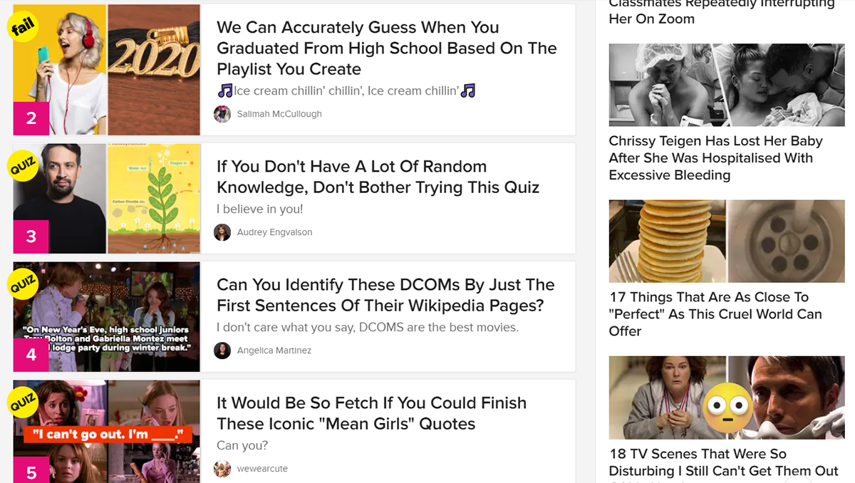 buzzfeed quizzes