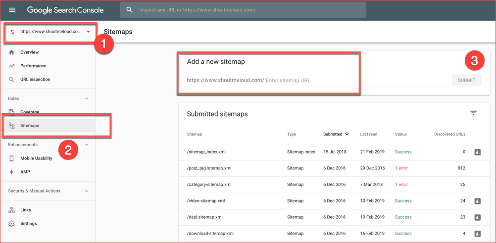 Como submeter o sitemap no Google