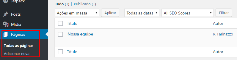 como criar um site