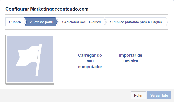 como criar uma fanpage