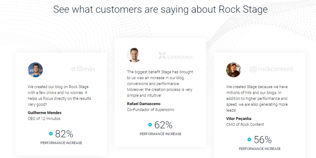 customer testimonial