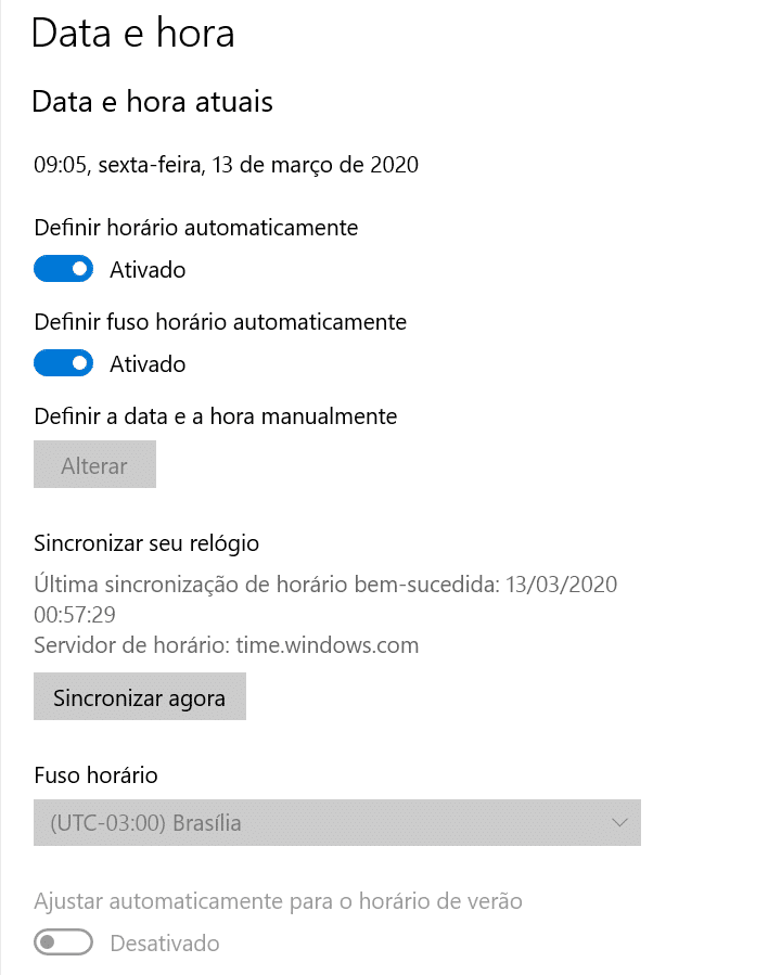 não foi possível estabelecer uma conexão segura com este site
