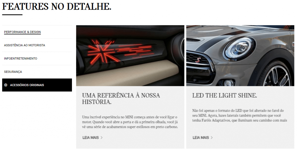 Design do Mini Cooper