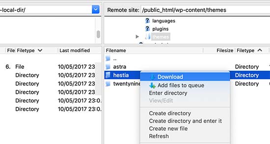 como desativar um tema no wordpress