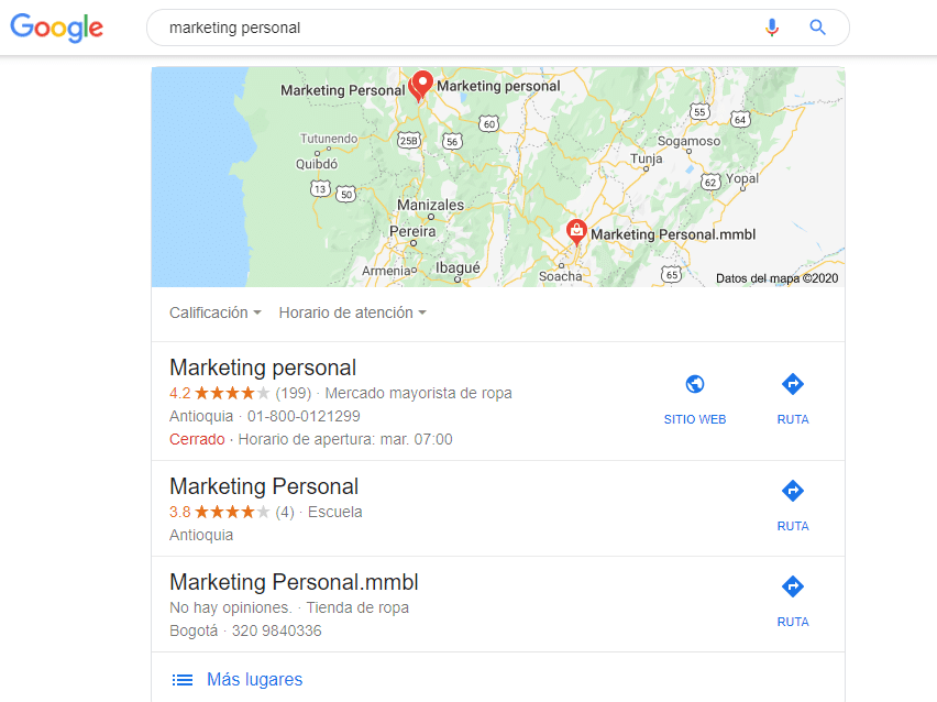 Empresa marketing personal