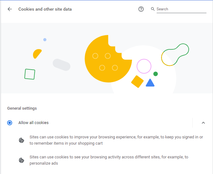 How to enable cookies page.