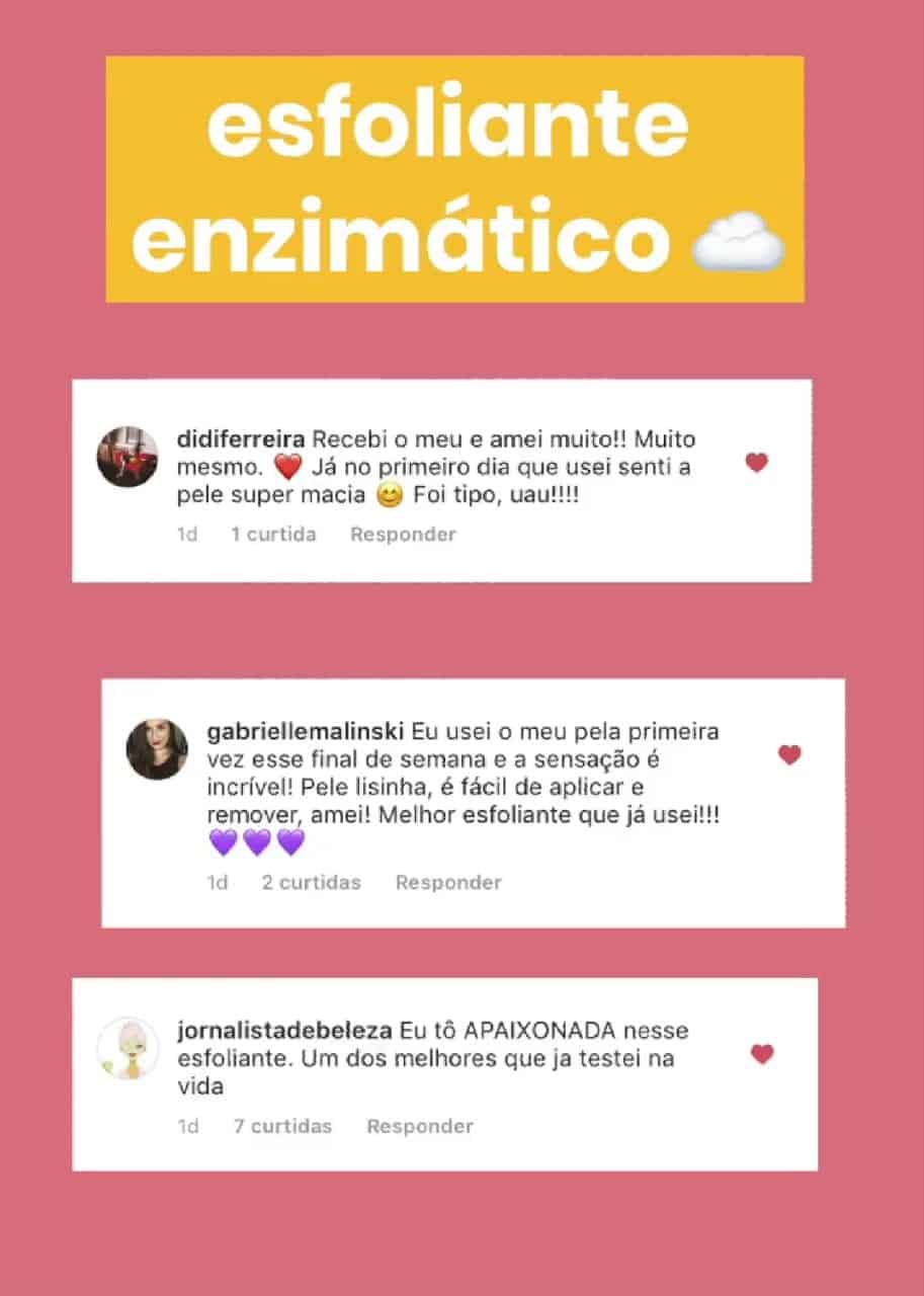 Comentários sobre o esfoliante enzimático da Sallve