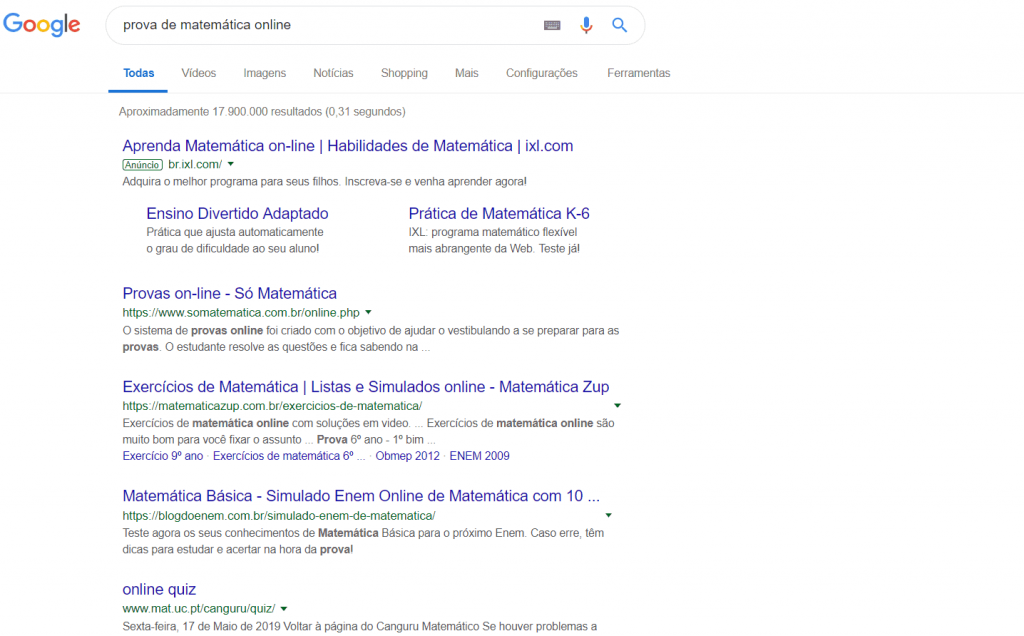 estrutura básica da serp