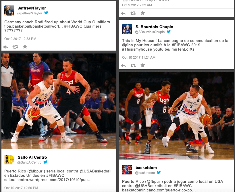 FIBA Basketball social wall