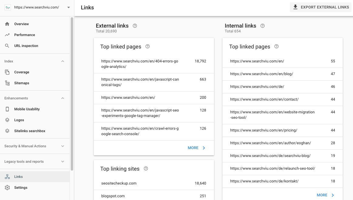 google search console
