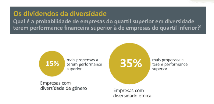 dividendos da diversidade, segundo a McKinsey