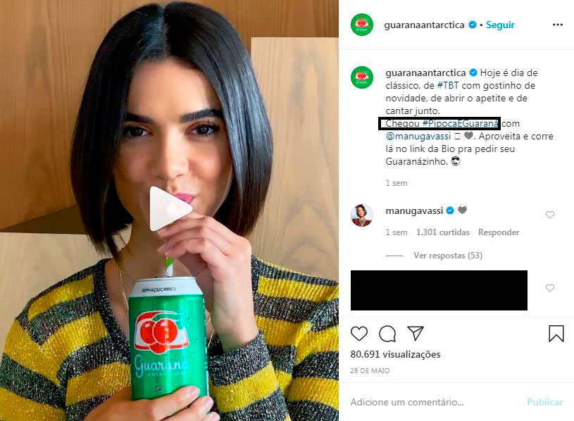 Campanha Guaraná Antartica com Manu Gavassi