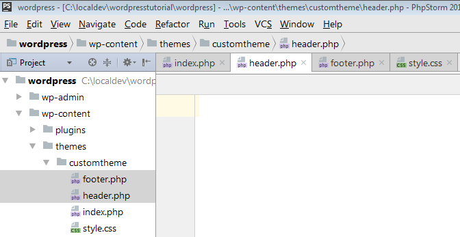 criar tema wordpress