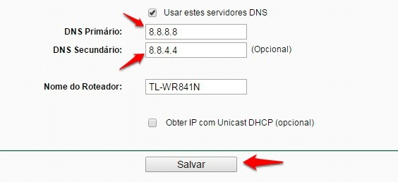 dns do google