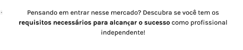 Chamada do quiz Carreira Freelancer extremamente pessoal