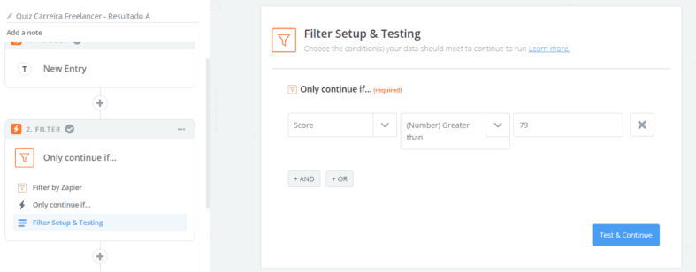 Configuração do Zapier