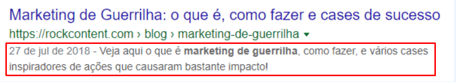 meta description