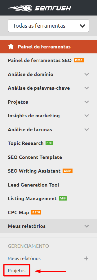 auditoria SEMrush