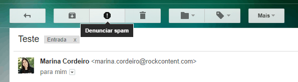 Marcação como spam