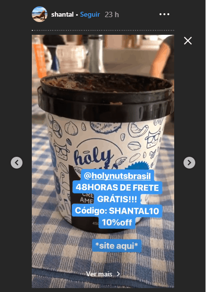 Exemplo de parceria com influenciadores digitais