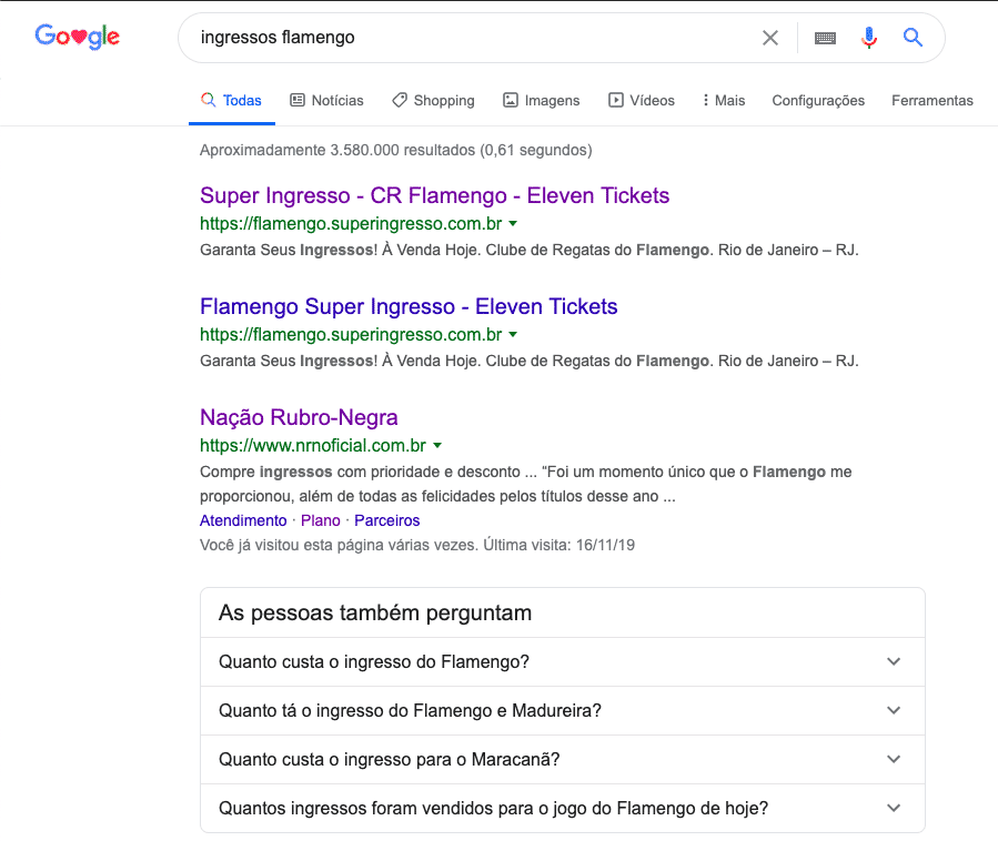 Exemplo de busca semântica