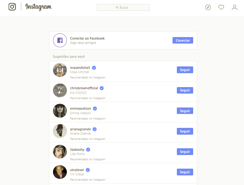 instagram onboarding