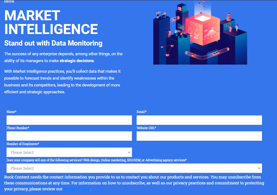 landing page