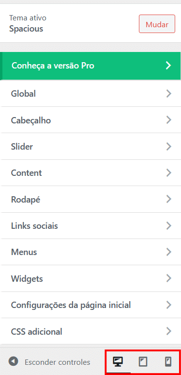 layout mobile