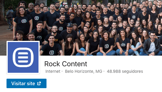 Perfil do LinkedIn com seção de links